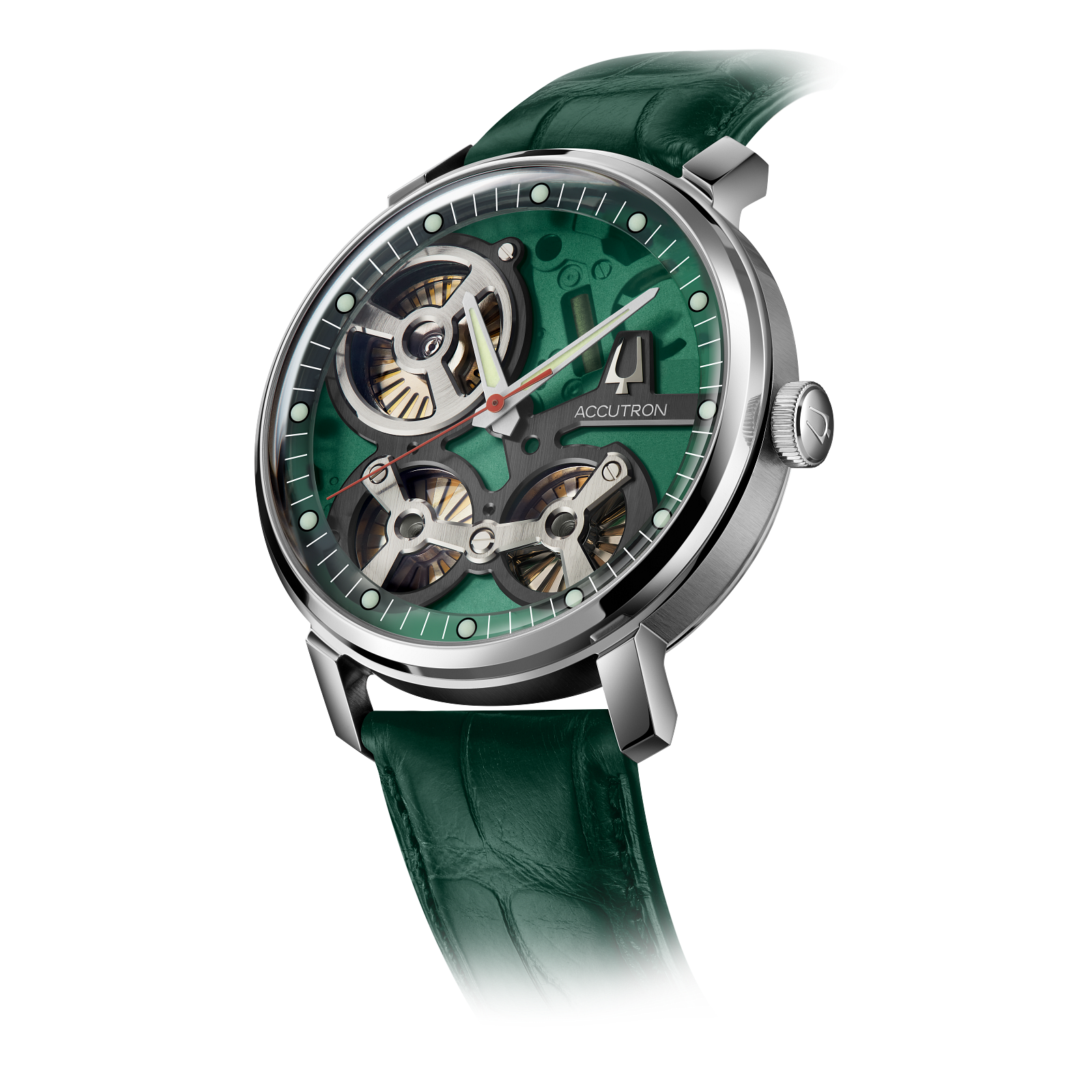 Accutron Stainless Steel Electrostatic Mens Watch 2ES6A005A