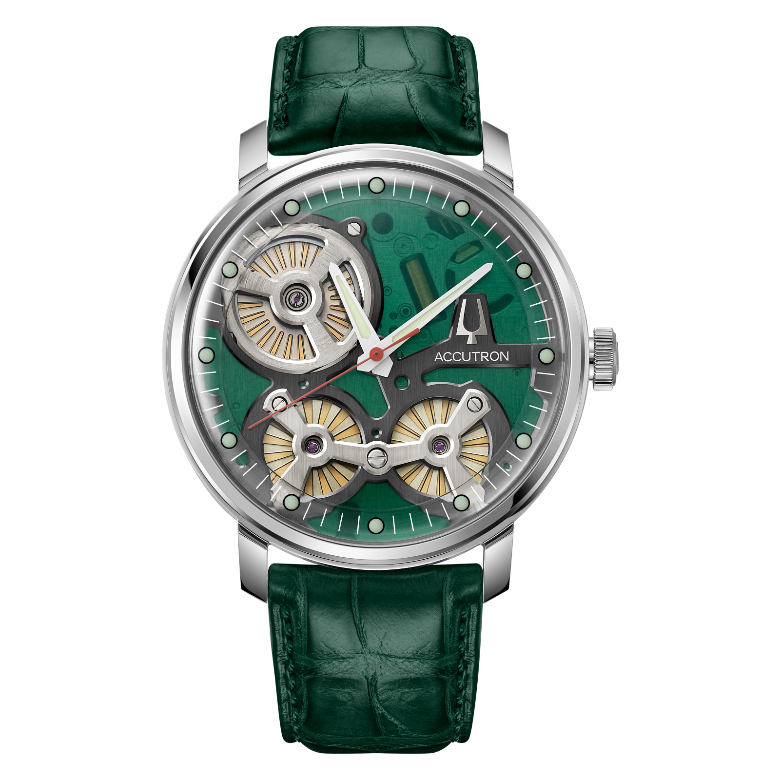 Accutron Stainless Steel Electrostatic Mens Watch 2ES6A005A