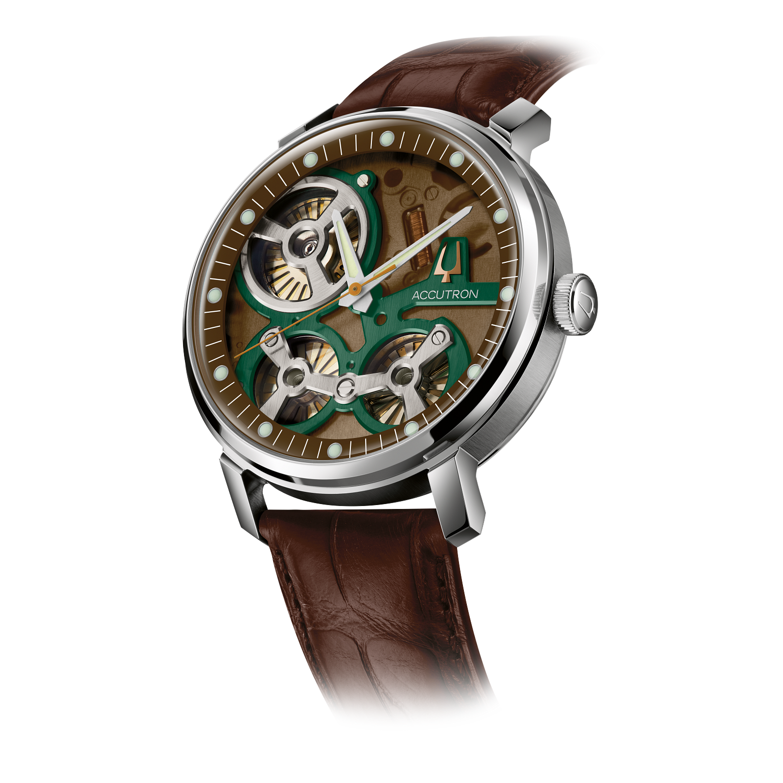 Accutron Stainless Steel Legacy Unisex Watch 2ES6A007