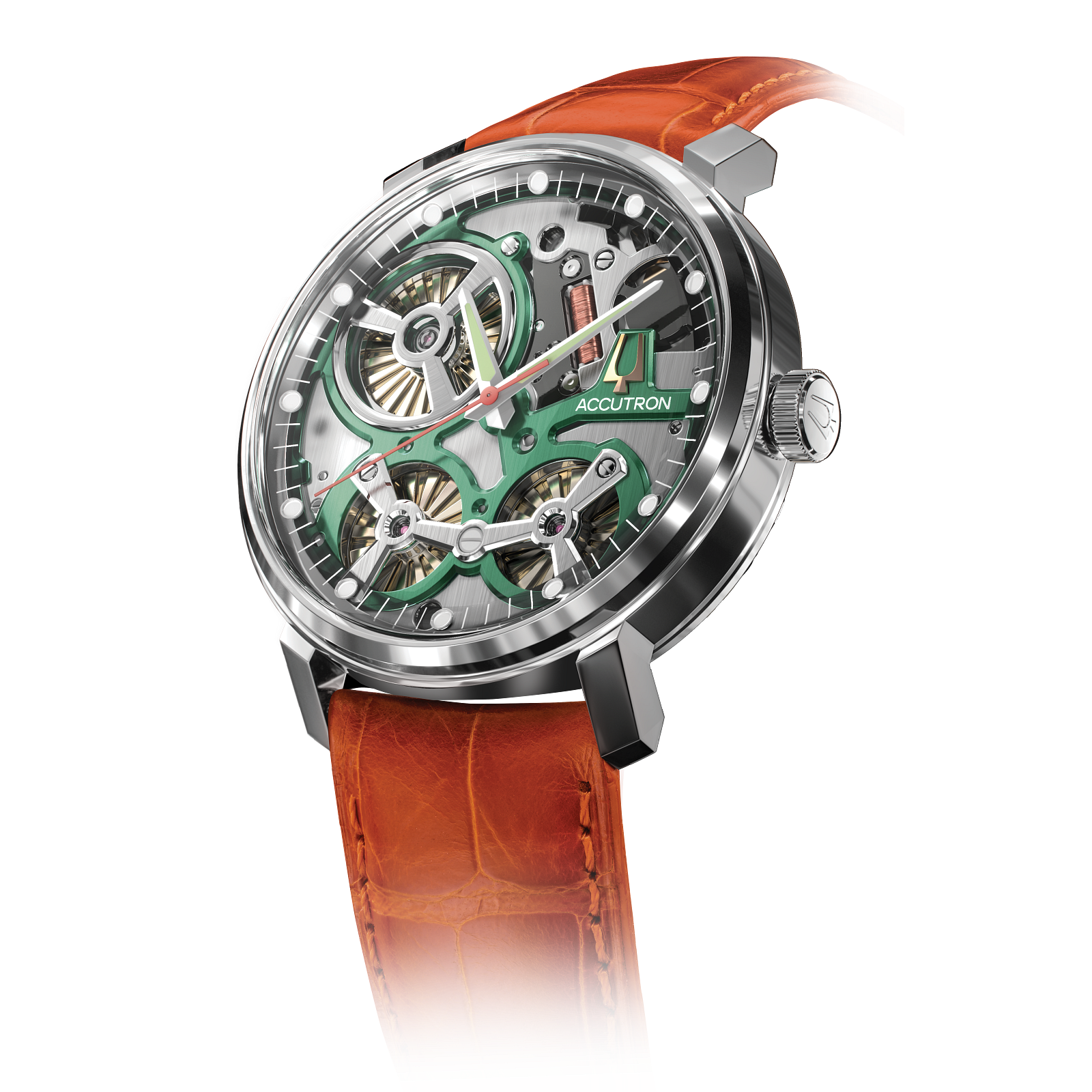 Accutron 18 Karat Gold Electrostatic Mens Watch 2ES6A004
