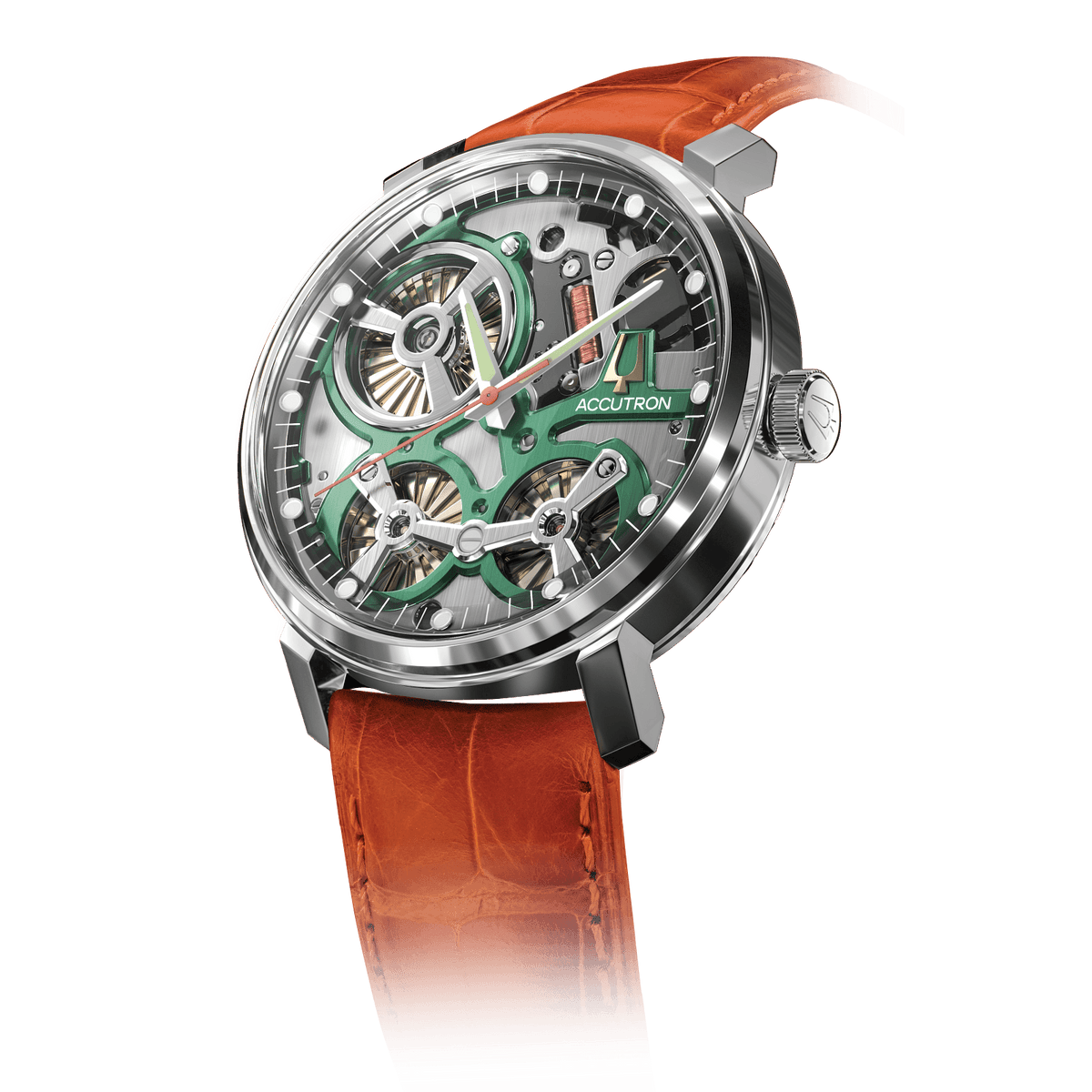 Accutron 18 Karat Gold Electrostatic Mens Watch 2ES6A004