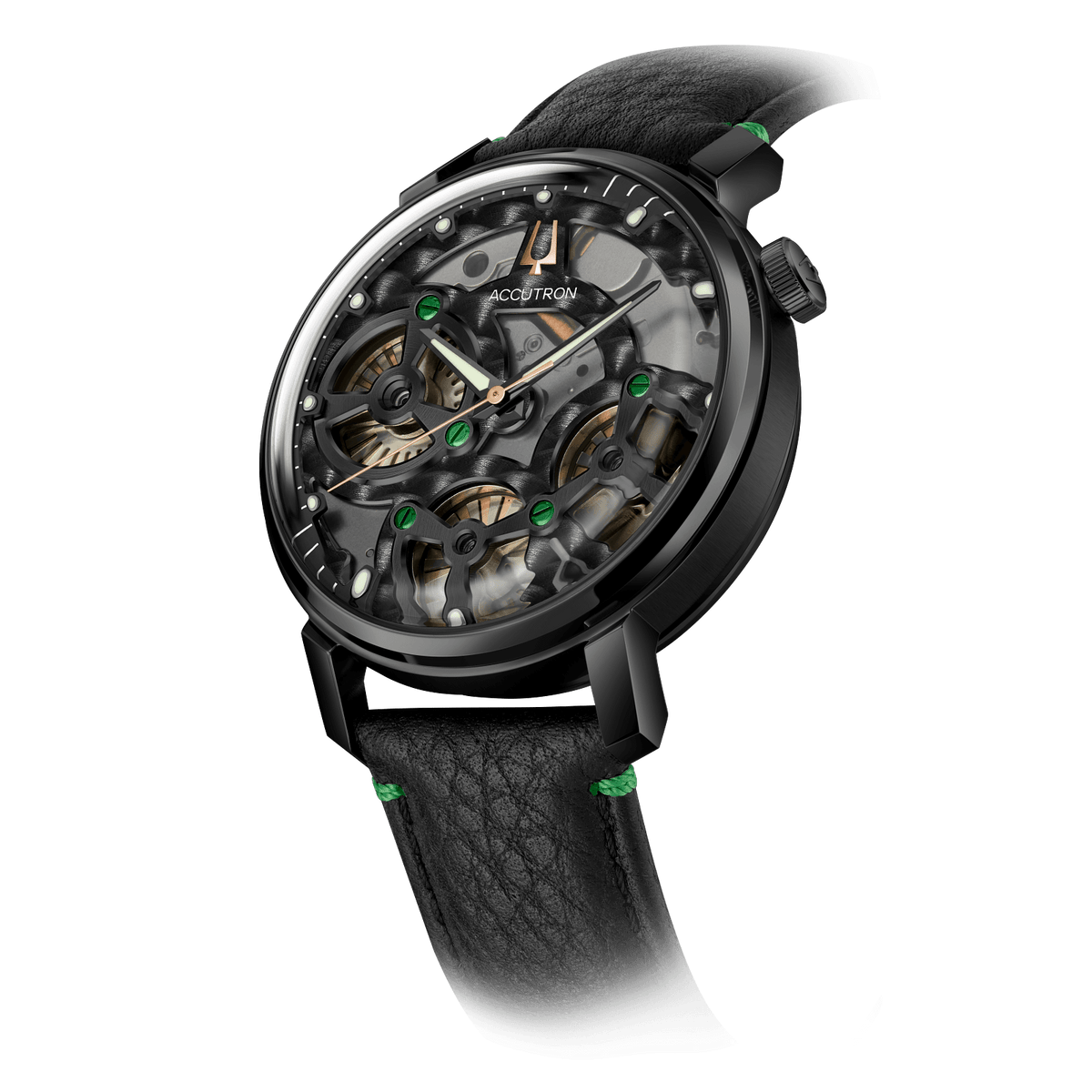Accutron Stainless Steel Electrostatic Mens Watch 28A209