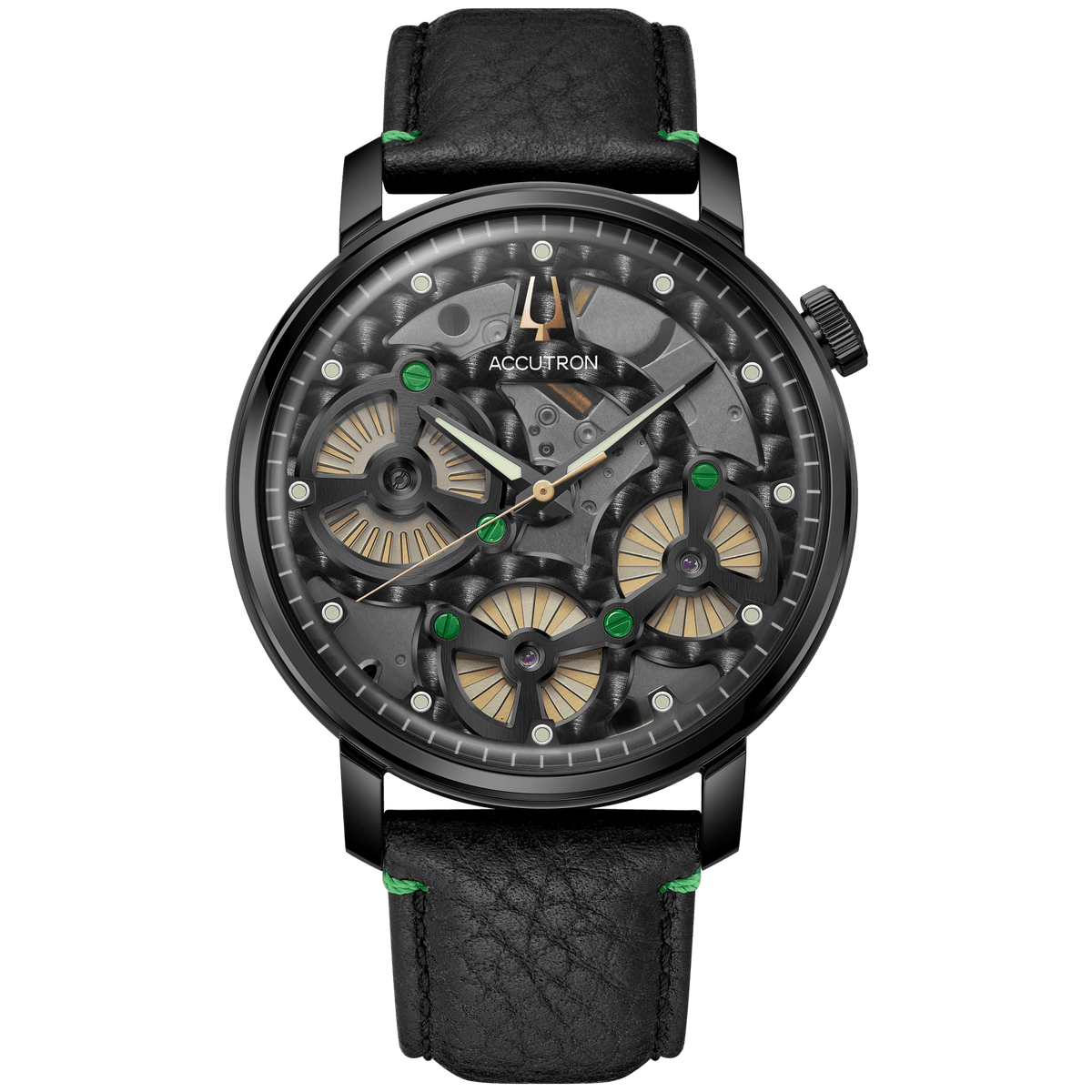 Accutron Stainless Steel Electrostatic Mens Watch 28A209