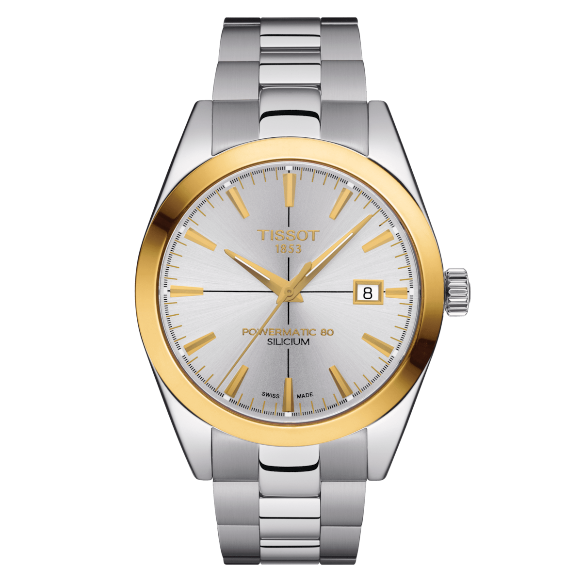 Tissot Gentleman Powermatic 80 Silicium Solid 18K Gold Bezel - T927.407.41.031.01