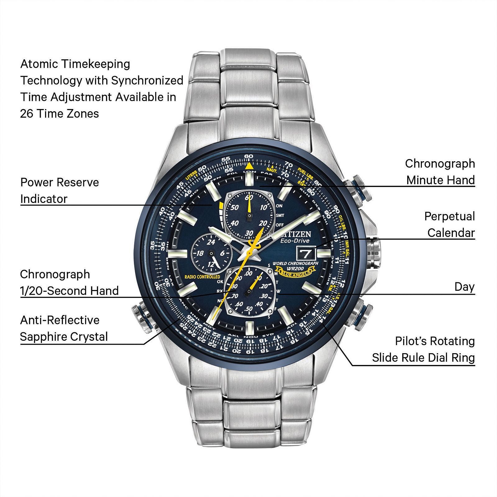 World Chronograph A-T AT8020-54L