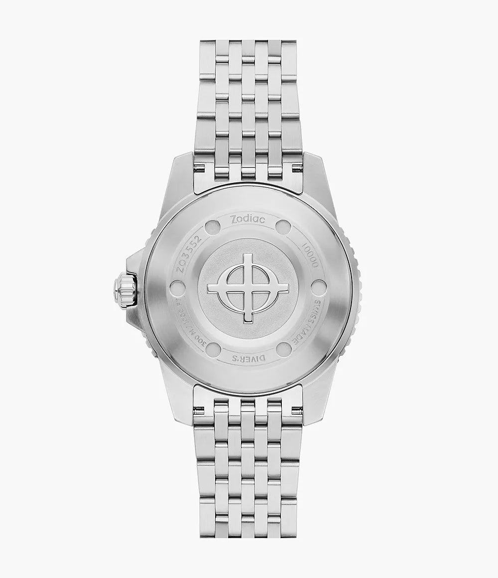Zodiac Super Sea Wolf Pro-Diver Automatic Stainless Steel Watch ZO3552
