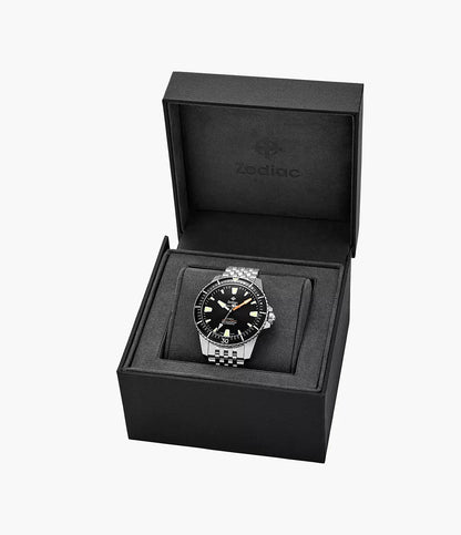 Zodiac Super Sea Wolf Pro-Diver Automatic Stainless Steel Watch ZO3552