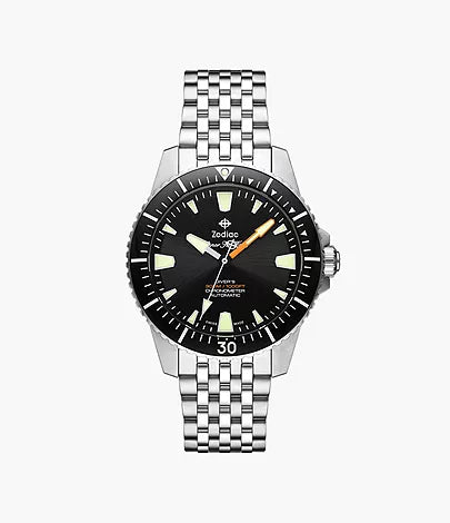 Zodiac Super Sea Wolf Pro-Diver Automatic Stainless Steel Watch ZO3552