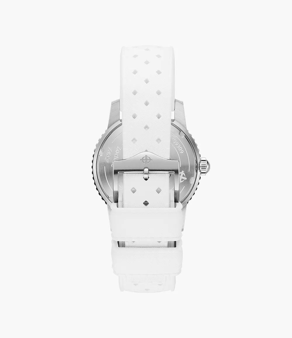 Zodiac Compression Diver Automatic White Rubber Watch ZO9309