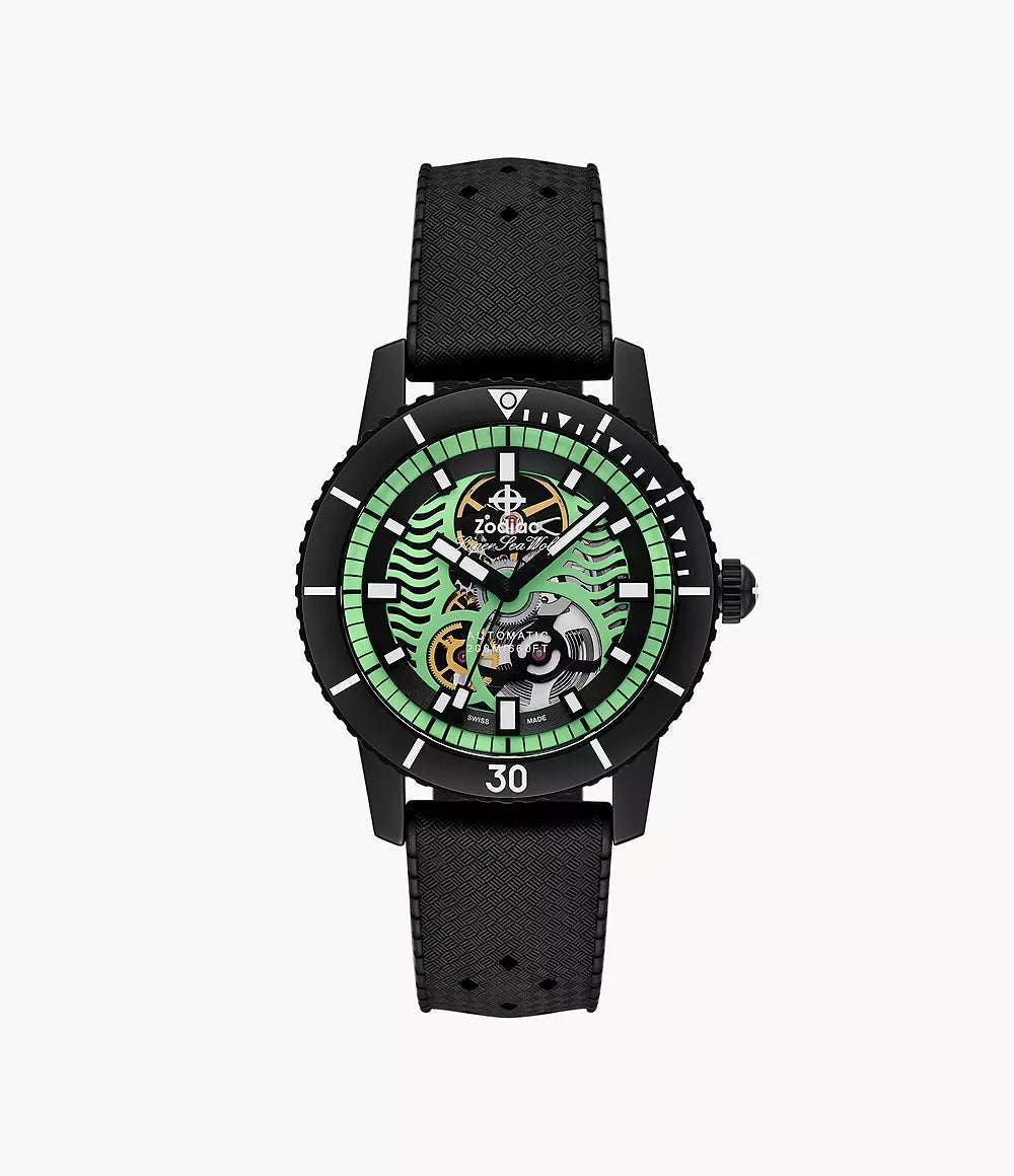 Zodiac Compression Diver Black Rubber Watch ZO9318
