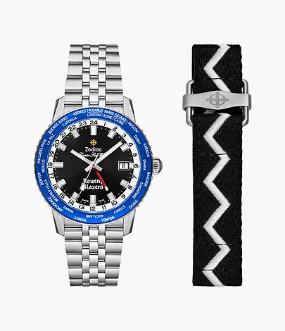 Zodiac x Rowing Blazers Super Sea Wolf GMT World Time Automatic Watch ZO9414