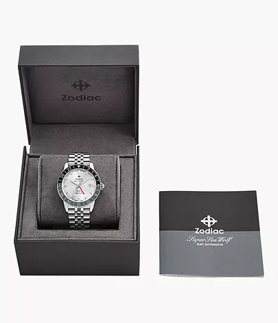 Zodiac Super Sea Wolf GMT Automatic Stainless Steel Watch ZO9415