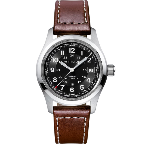 Hamilton H70455533 Khaki Field Auto 38mm 80 Hour Leather