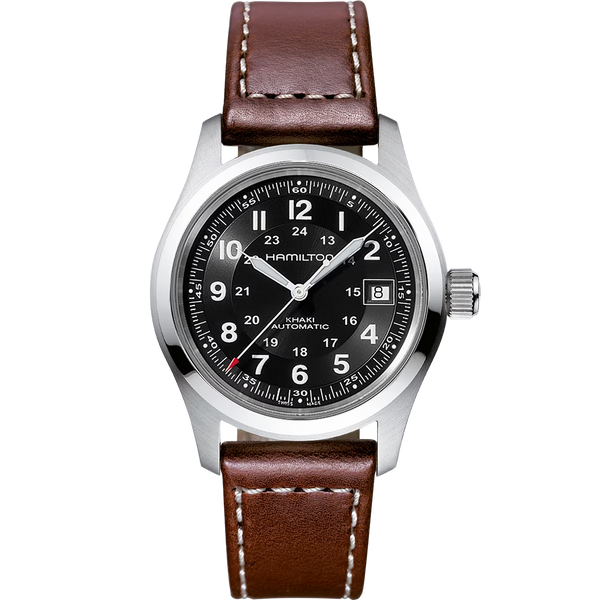 Hamilton H70455533 Khaki Field Auto 38mm 80 Hour Leather