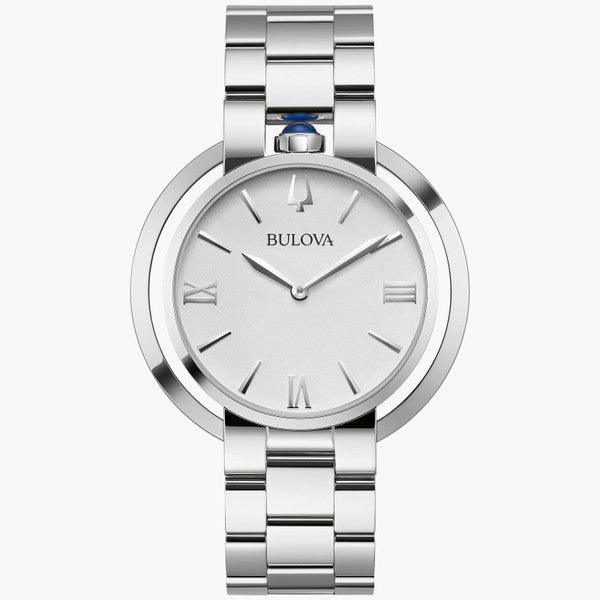 Bulova 96L306 Rubaiyat White Dial Silver 40mm Ladies