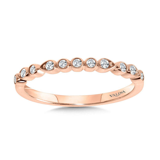 Valina Bezel-Set Stackable Diamond Wedding Band R2293BP-SR
