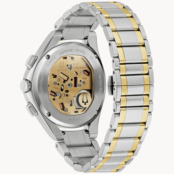 Bulova 98A301 CURV Five-Hand Chronograph Two Tone