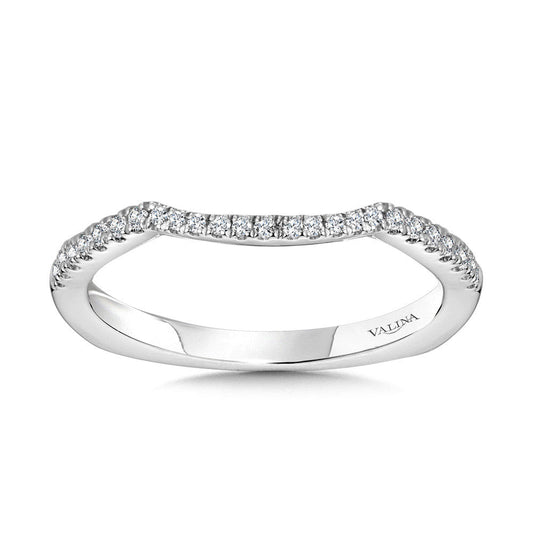 Valina Curved Diamond Wedding Band R1101BW