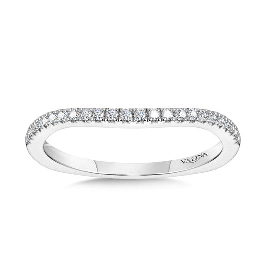 Valina Curved Diamond Wedding Band R1104BW