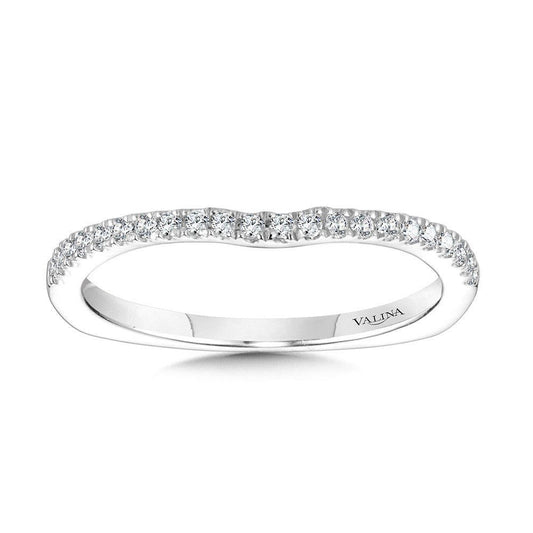 Valina Curved Diamond Wedding Band R1108BW