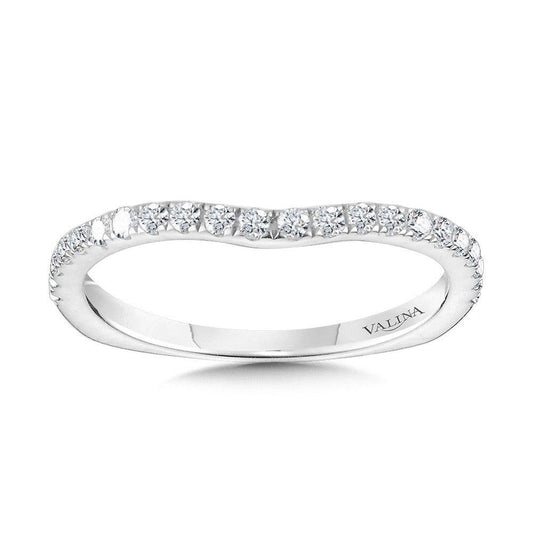 Valina Curved Diamond Wedding Band R2242BW