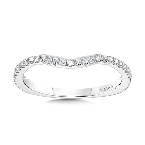 Curved Diamond Wedding Band R2243BW