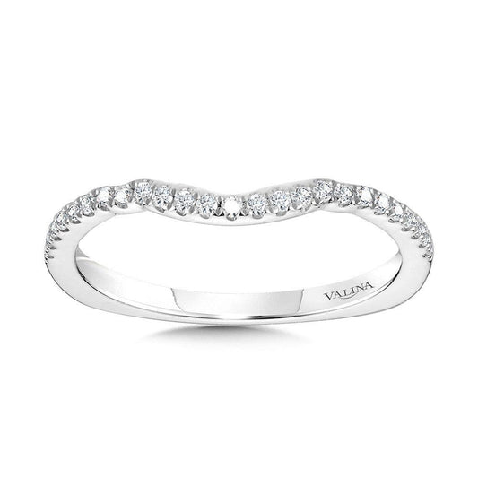 Valina Curved Diamond Wedding Band R2243BW