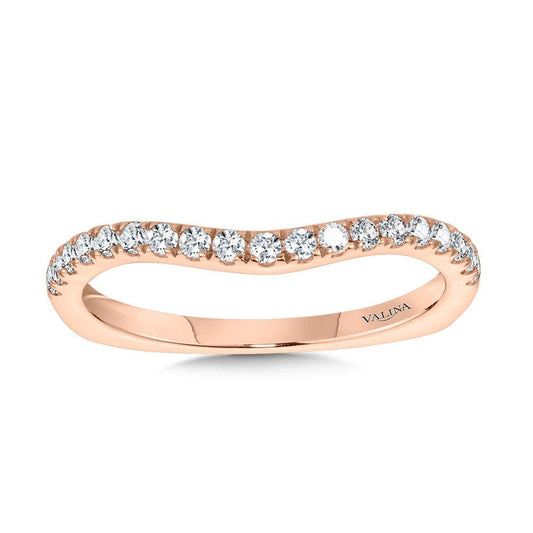 Valina Curved Diamond Wedding Band R2253BP
