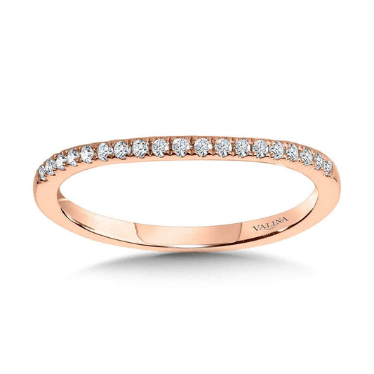 Valina Curved Diamond Wedding Band R2255BP-SR