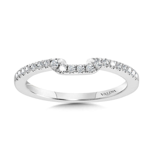 Curved Diamond Wedding Band R2263BW-SR