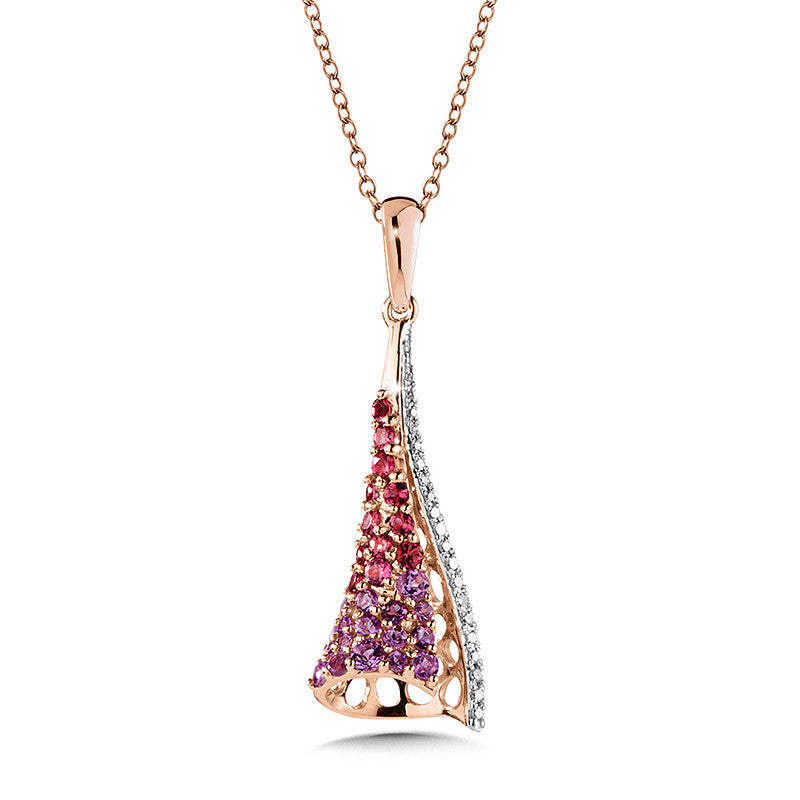 DIAMOND, AMETHYST, AND PINK TOURMALINE PENDANT CGP165P-DAMPT