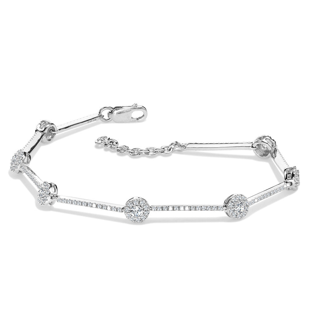 DIAMOND DELIGHTS TENNIS BRACELET LDD429-W