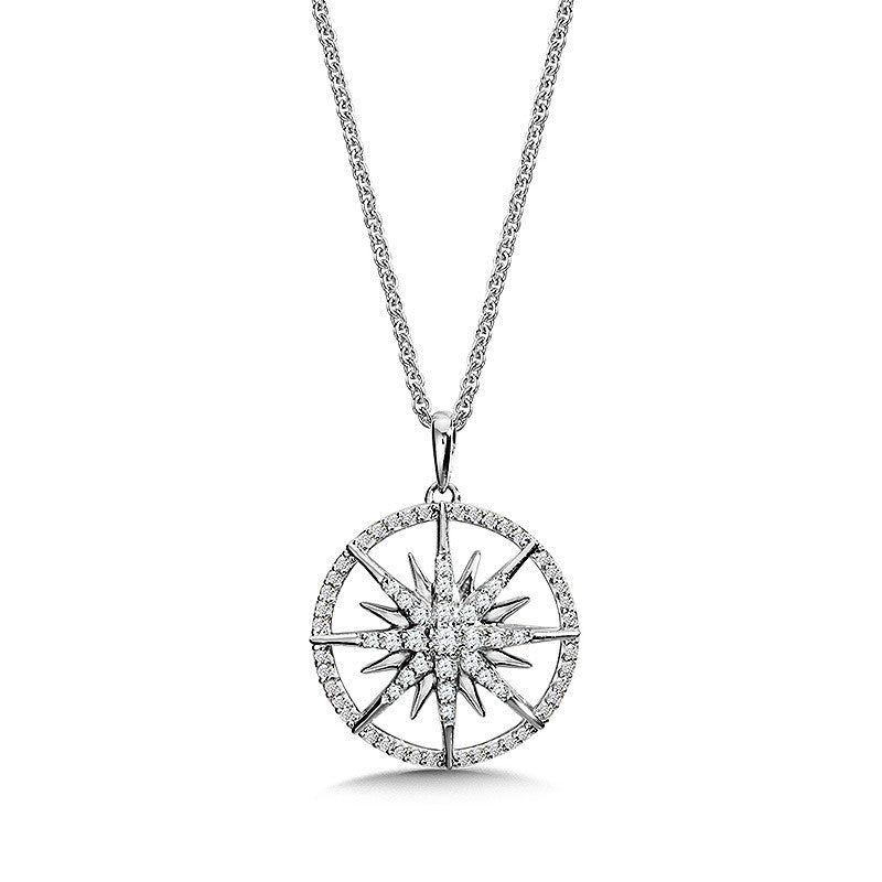 ENCIRCLED WISH UPON A STAR DIAMOND PENDANT PDD3070-W