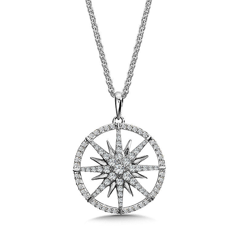 ENCIRCLED WISH UPON A STAR DIAMOND PENDANT PDD3071-W