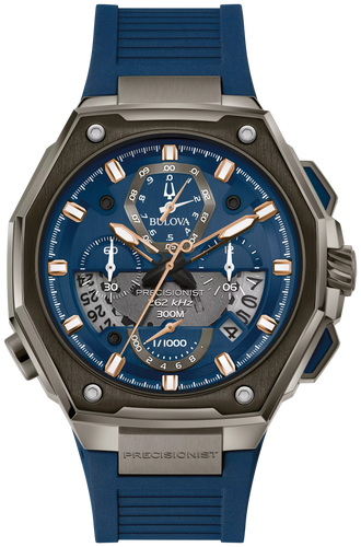 Bulova 98B347 Precisionist Split Second Chronograph Blue