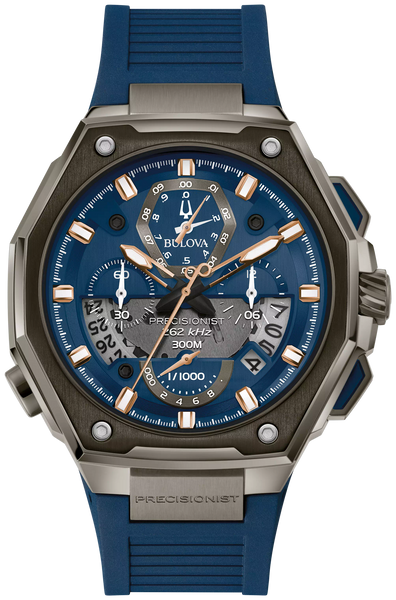 Bulova 98B347 Precisionist Split Second Chronograph Blue