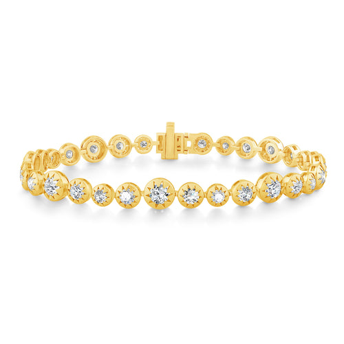 14K Gold & Diamond Stellaris Link Bracelet FB1001Y