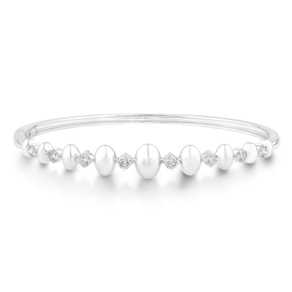 14K White Gold & Diamond Odyssey Bangle FB1004W