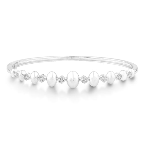 14K White Gold & Diamond Odyssey Bangle FB1004W