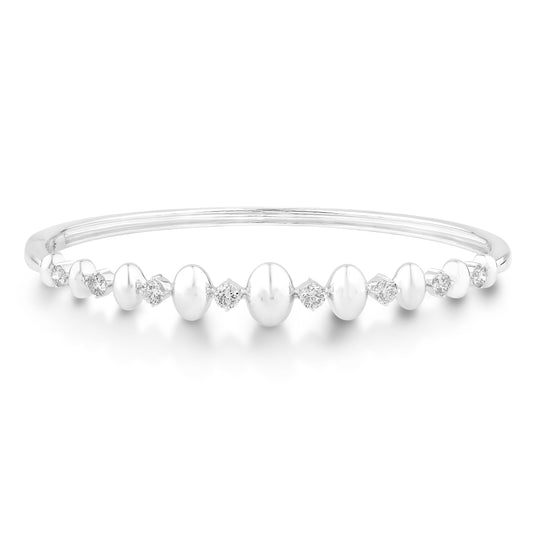 14K White Gold & Diamond Odyssey Bangle FB1004W