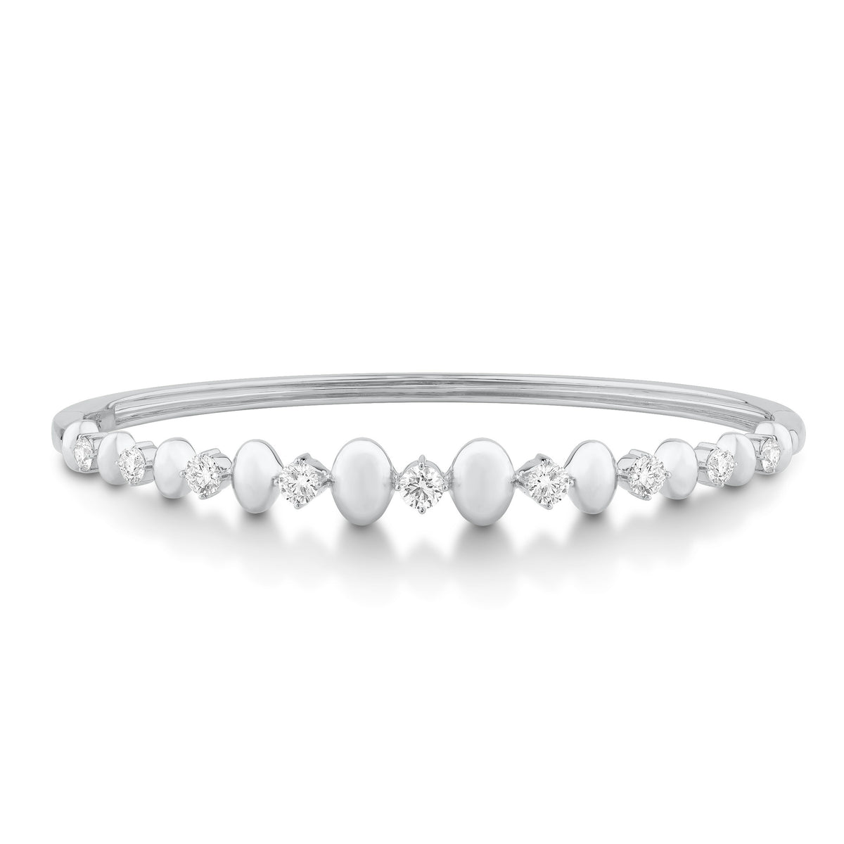 14K White Gold & Diamond Odyssey Bangle FB1005W