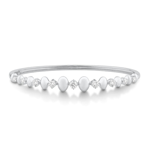 14K White Gold & Diamond Odyssey Bangle FB1005W