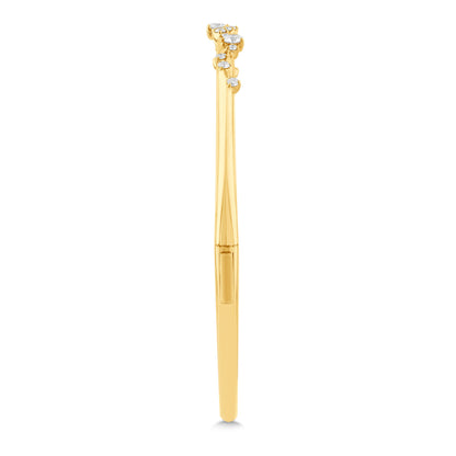 14K Gold & Diamond Druzy Bangle FB1006Y