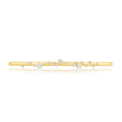 14K Gold & Diamond Druzy Bangle FB1006Y