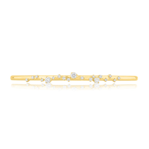 14K Gold & Diamond Druzy Bangle FB1006Y