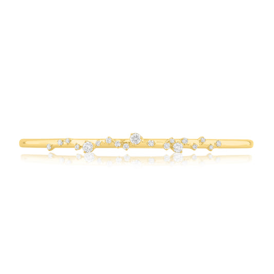 14K Gold & Diamond Druzy Bangle FB1006Y