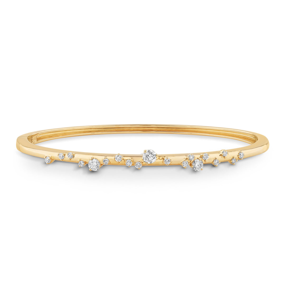 14K Gold & Diamond Druzy Bangle FB1006Y