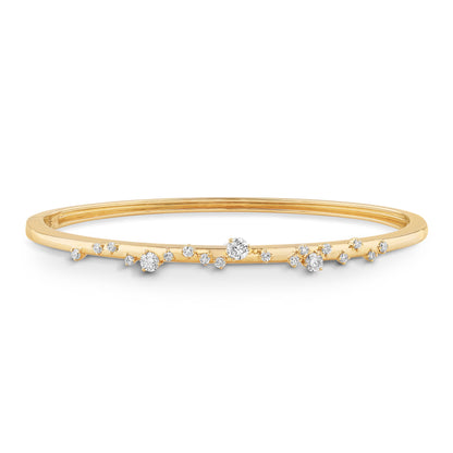 14K Gold & Diamond Druzy Bangle FB1006Y