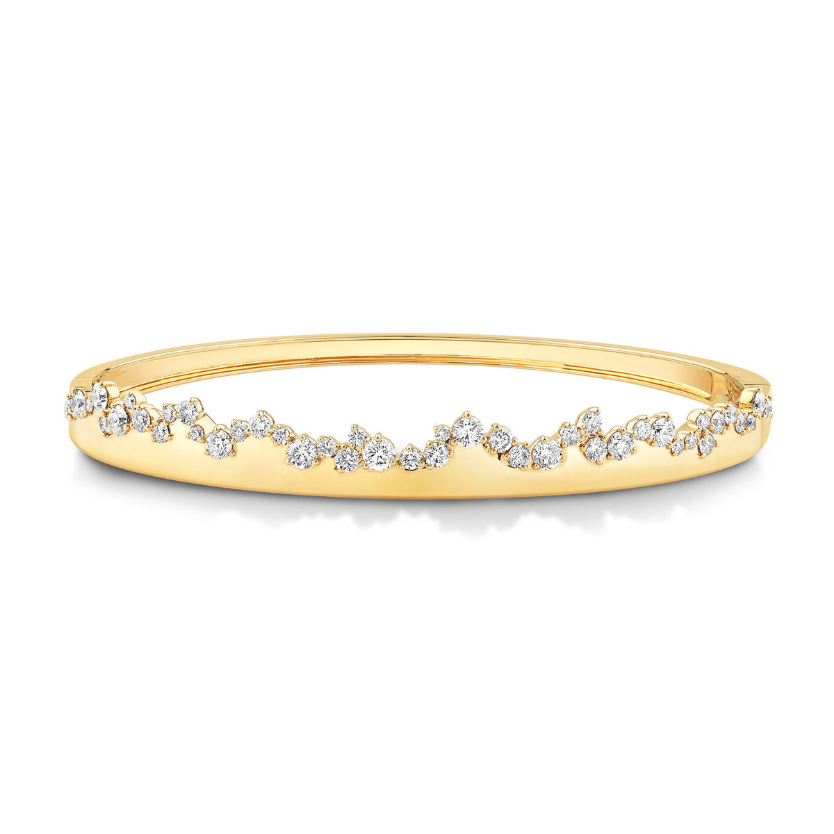 14K Gold & Diamond Druzy Bangle FB1007Y