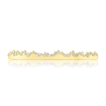 14K Gold & Diamond Druzy Bangle FB1007Y
